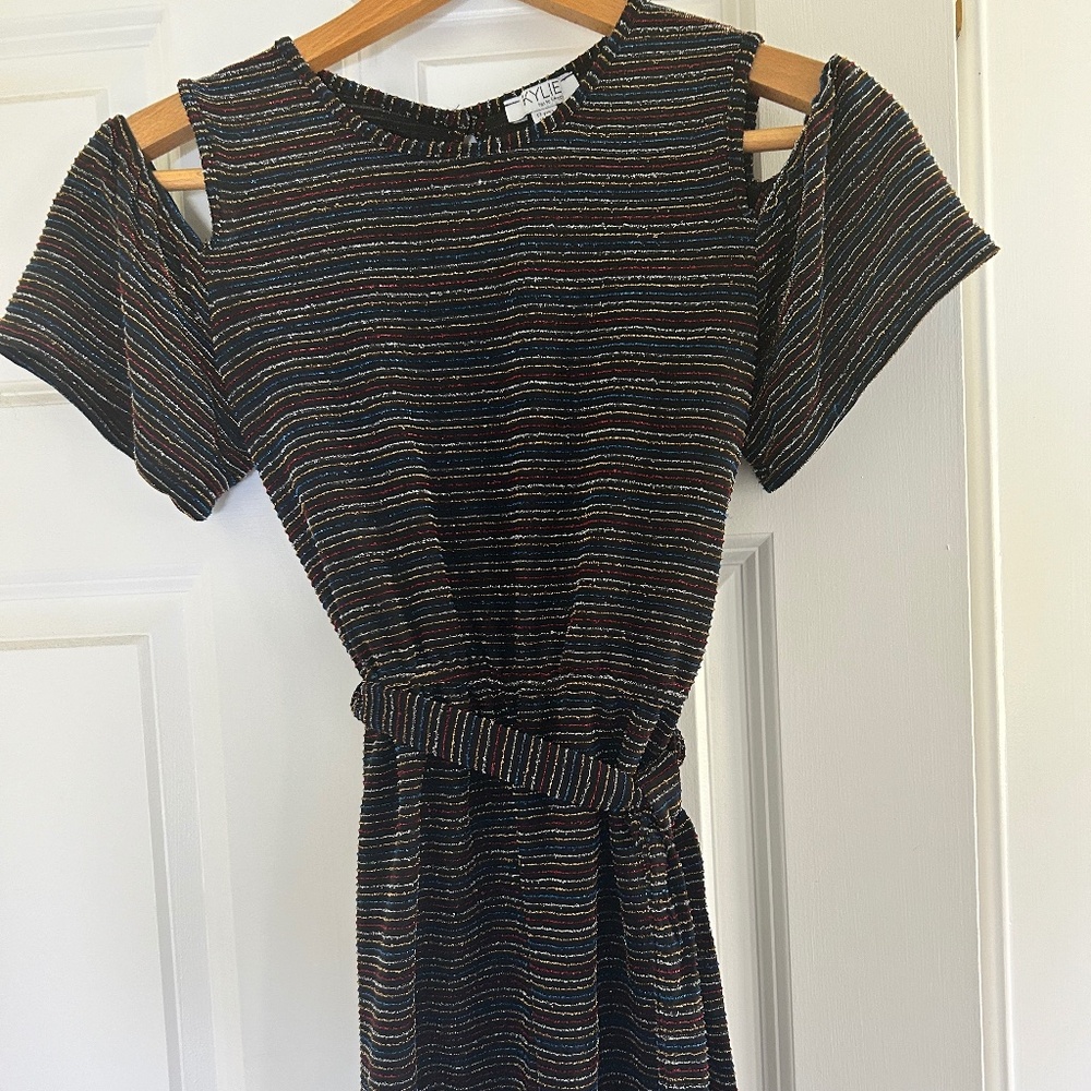 Sparkled stripe jumpsuit